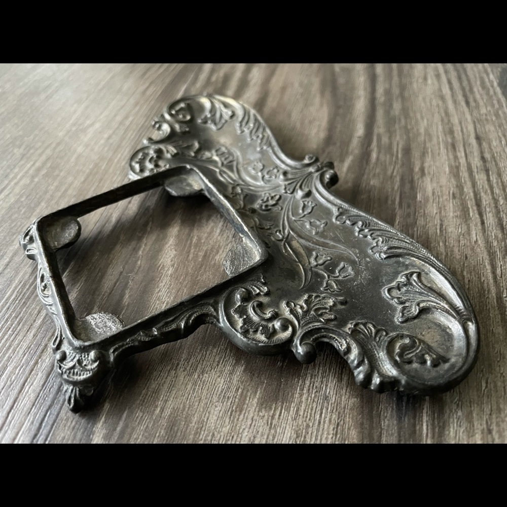 Antique Victorian Ink Well Holder Art Nouvean